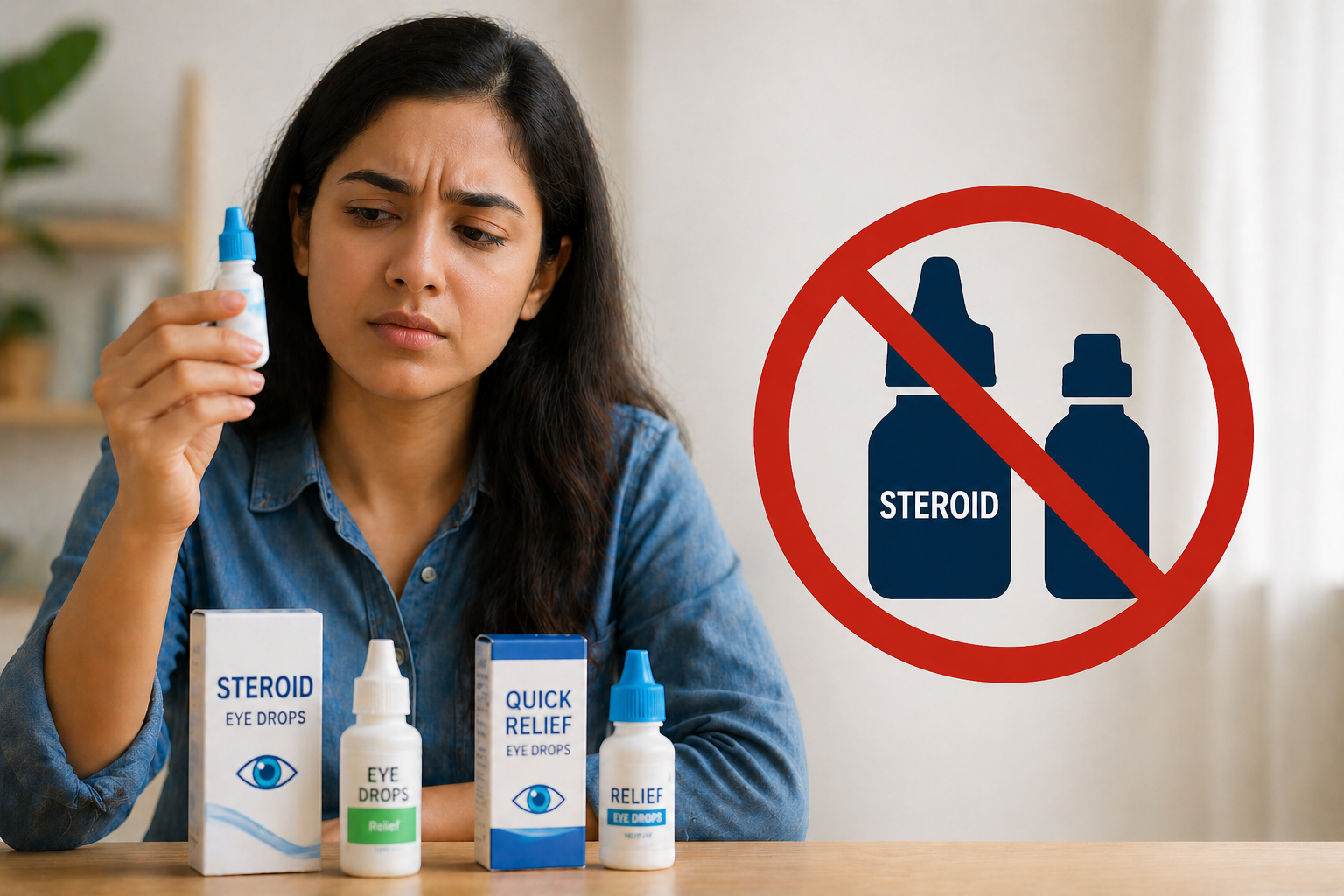 Avoid self medication for eye problems