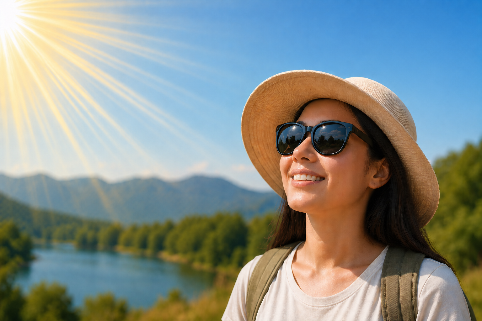 UV eye protection with sunglasses