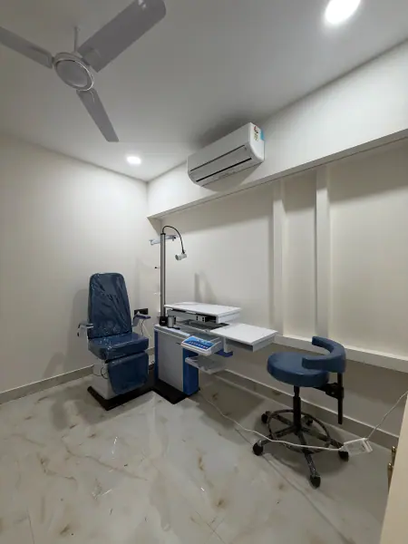 Clinic examination room and equipment