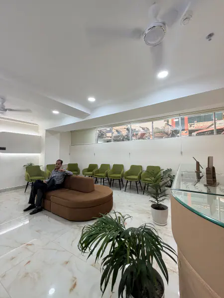 Clinic reception and waiting area