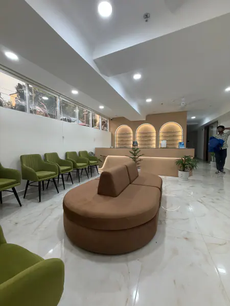 Clinic waiting and passage area